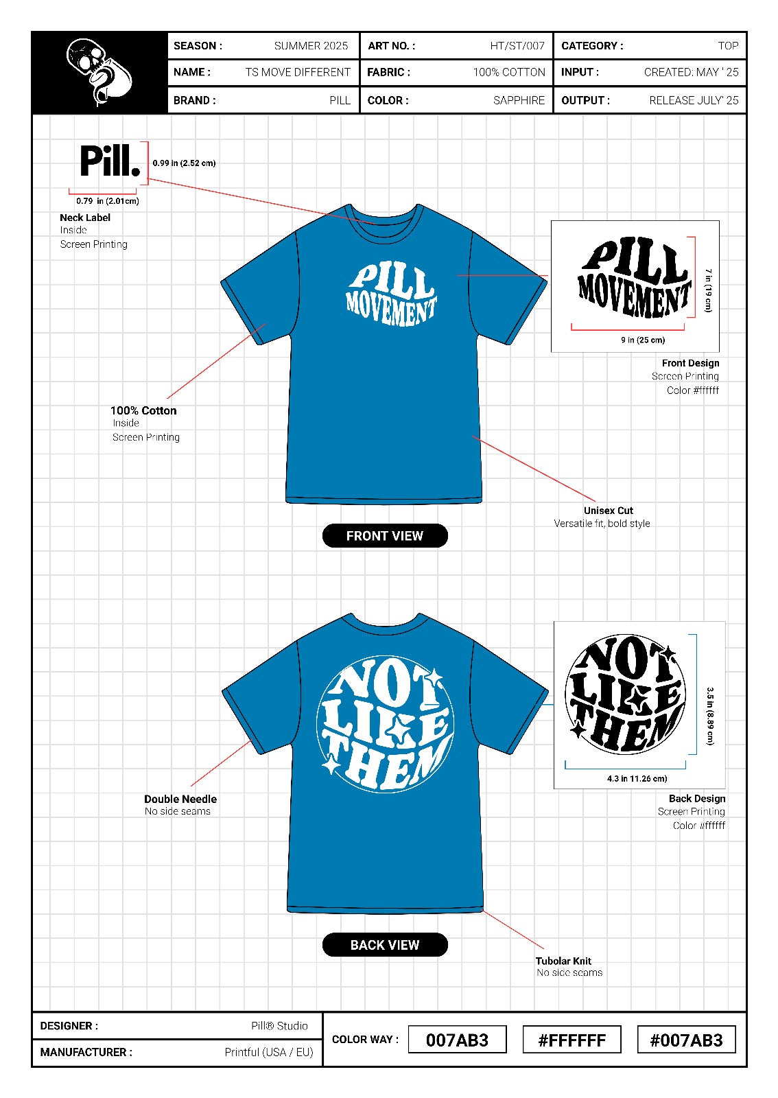 T-shirt Pill Move Different